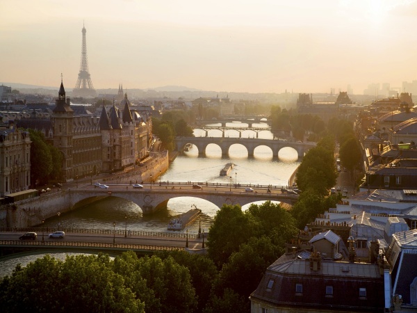 Bridges Over the Seine River, Paris
