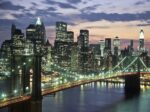 Brooklyn Bridge and Downtown Skyline, NYC