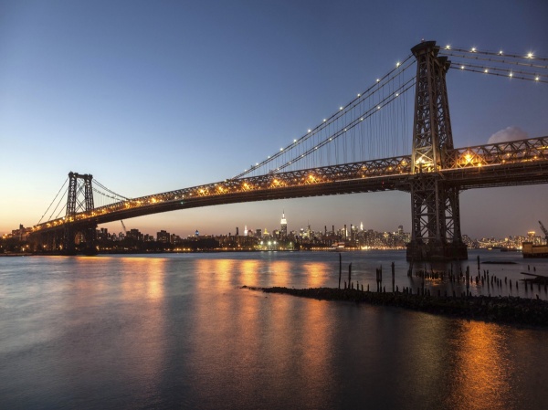 Queenboro Bridge and Manhattan from Brooklyn, NYC