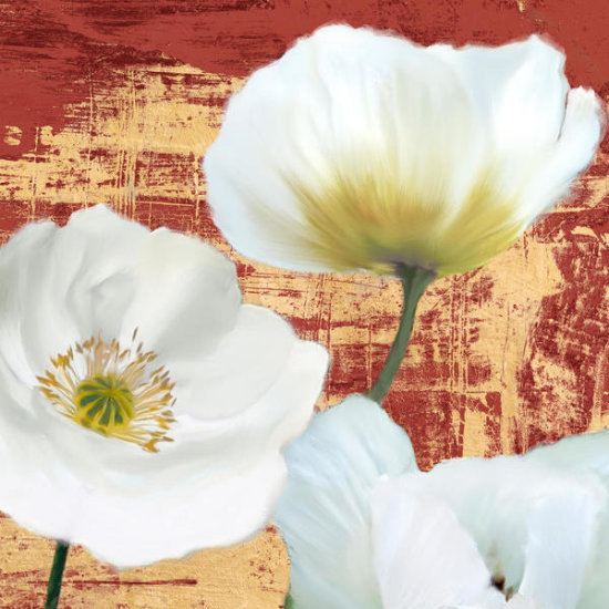 Wahed Poppies (Red & Gold) II