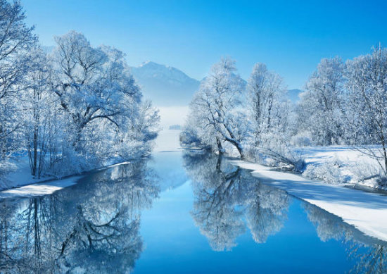 Winter Landscape at Loisach, Germany