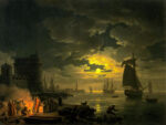 Entrance To the Port of Palermo by Moonlight, 1769