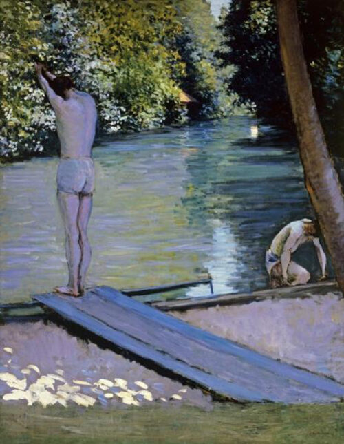 Bather About To Plunge Into the River Lyrres