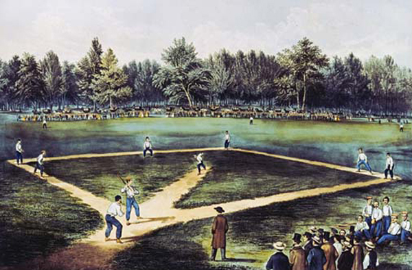 The American National Game of Baseball at The Elysian Fields