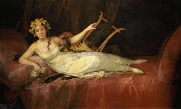 Portrait of the 10th Marquesa de Santa Cruz as the Muse Euterpe