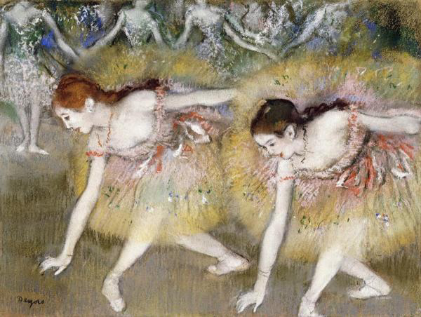 Dancers Bending Down