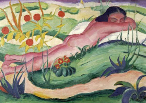 Nude Lying In the Flowers