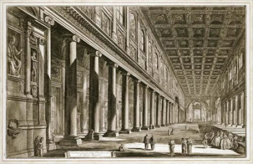 Interior of the Basilica os Santa Maria Maggiore, Rome