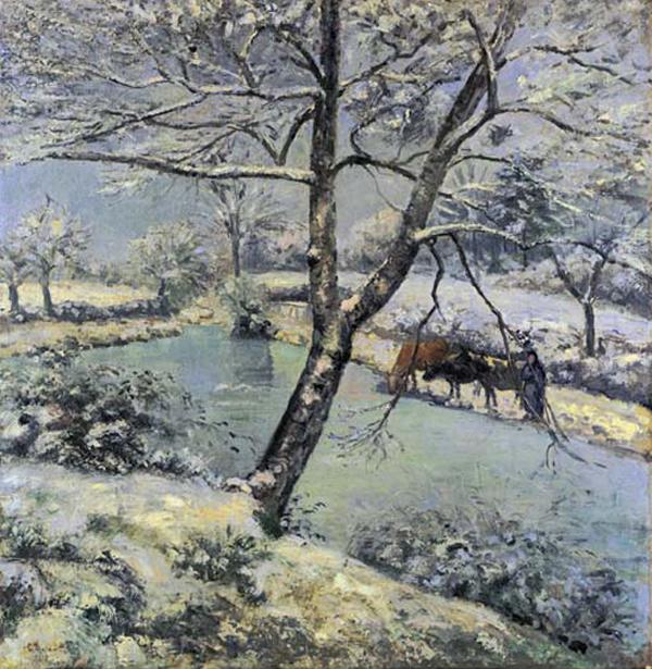 Winter at Montfoucault With Snow