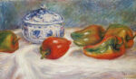 Still Life With a Blue Sugar Bowl and Peppers