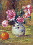 Vase de Roses et Orange