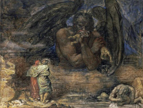 Dante and Virgil Encounter Lucifer in Hell