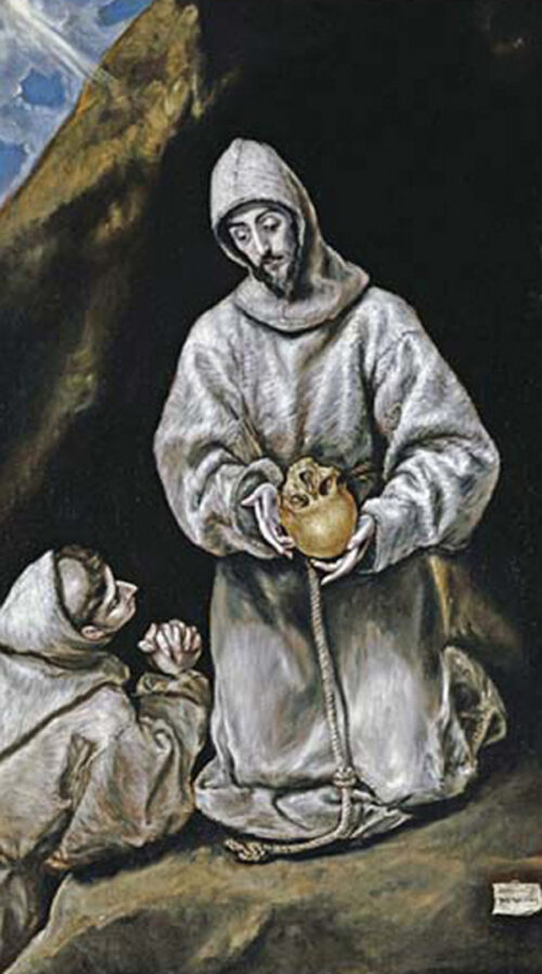 Saint Francis and Brother Leo in Meditation