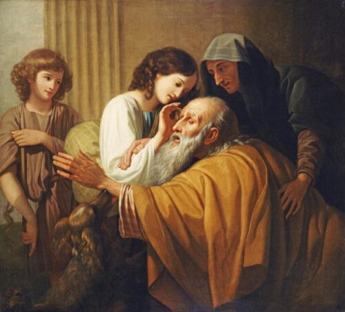 Tobias Curing His Father's Blindness, 1772