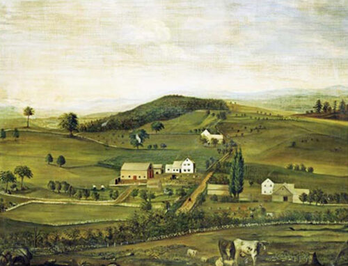 An American Farm: Fall View From The East