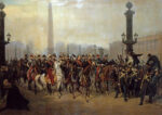 Napoleon with Staff in Place de La Concorde, Paris