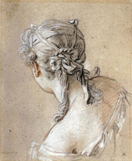 Head of a Woman Seen from Behind