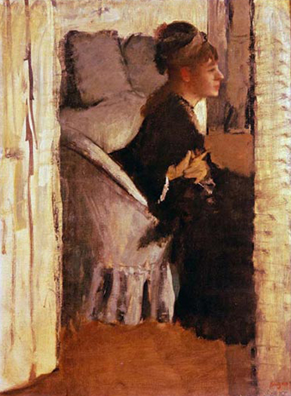 Woman Putting On Her Gloves