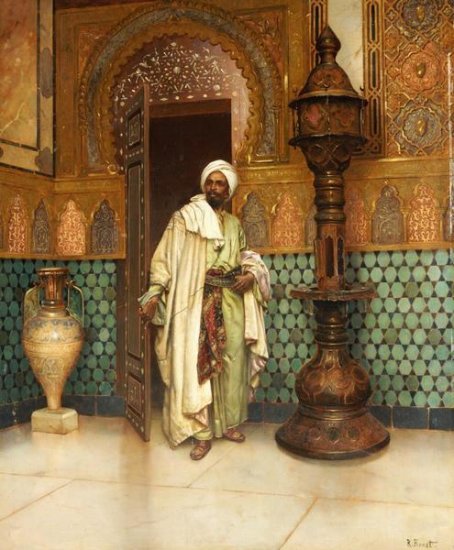 An Arab in a Palace Interior