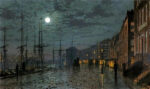 City Docks By Moonlight