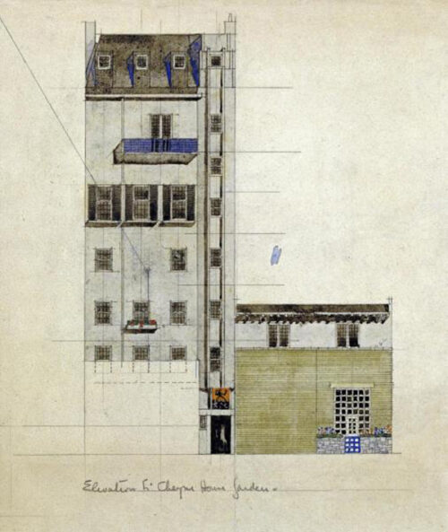 London, Elevation of Proposed Studio, 1920