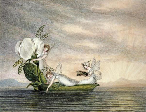 Fairies Floating Downstream In a Peapod