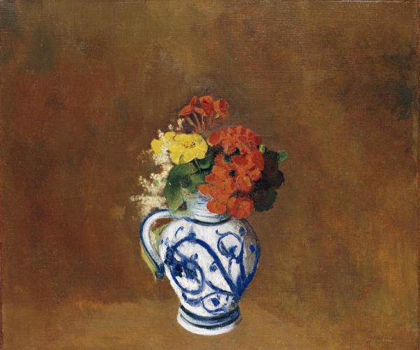 Geraniums and Other Flowers