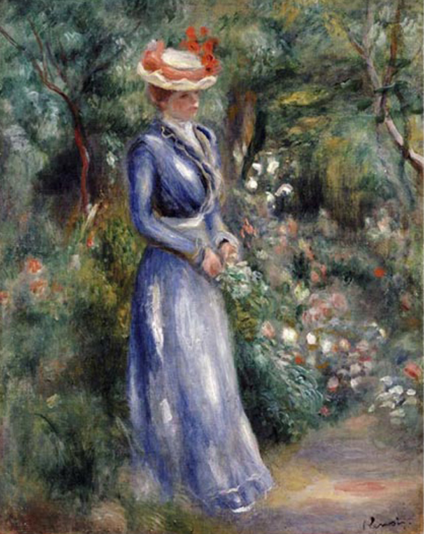 Woman In a Blue Dress
