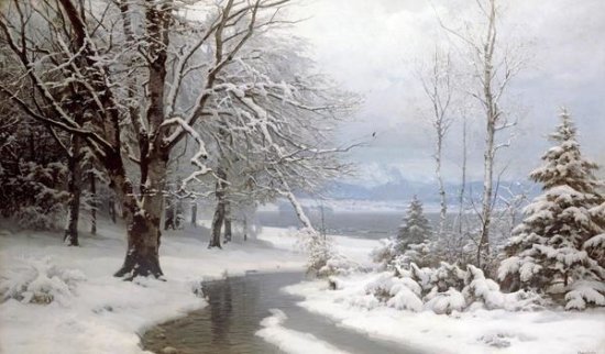 A Wooded Winter Landscape