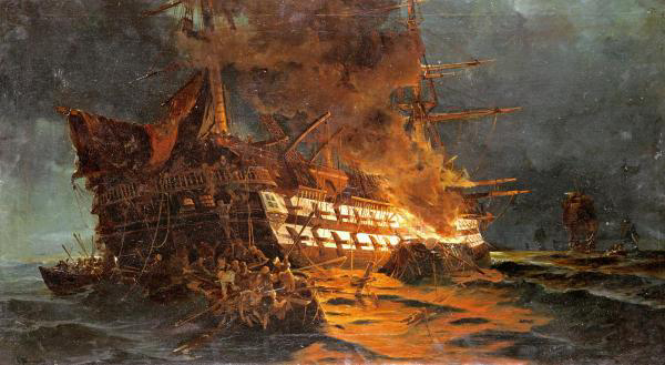 The Loss of The Ajax Off Cape Janissary