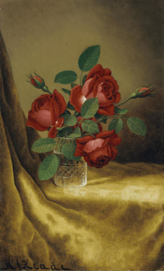 Roses In a Crystal Goblet