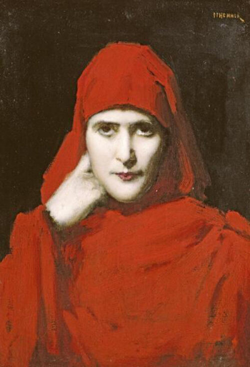 A Woman In a Red Cloak