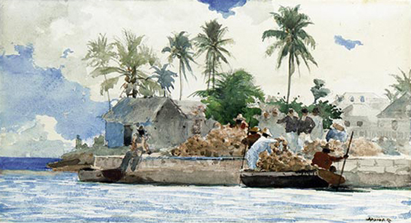 Sponge Fishermen, Bahamas