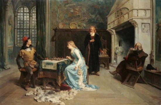 Fernando and Iolanda Playing Chess
