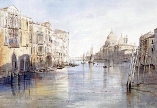 The Grand Canal with Santa Maria della Salute, Venice, Italy