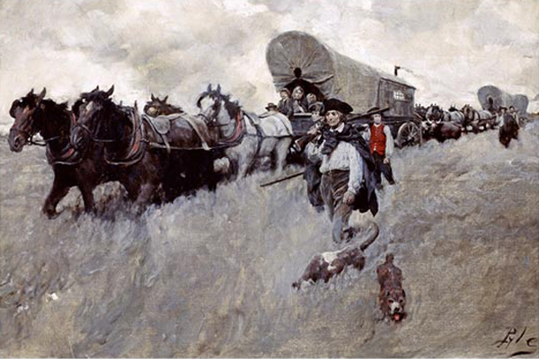 The Connecticut Settlers Entering The Western Reserve