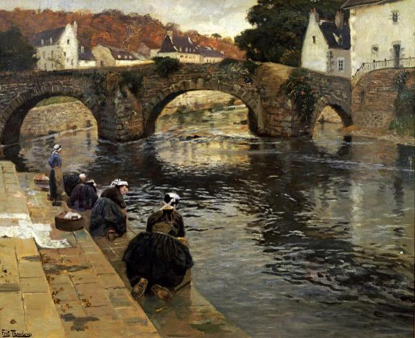 Washerwomen in the Morning at Quimperle