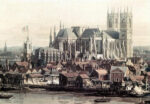View of London with the Thames (detail)