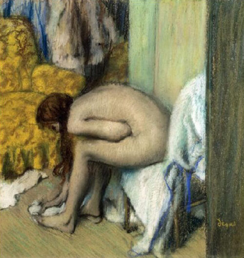 After the Bath, Woman Drying Her Feet, 1886