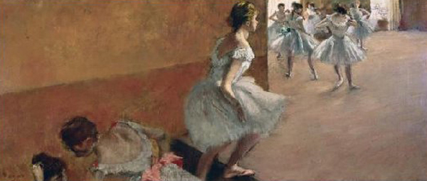 Danseuses Montant Un Escalier