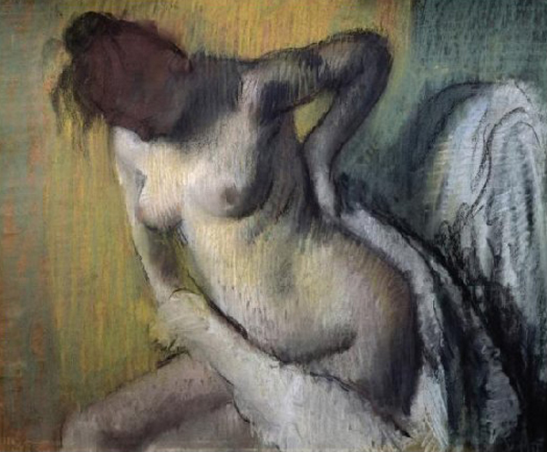 Woman Drying Herself
