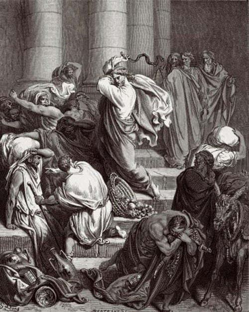 The Buyers and Sellers Driven Out of the Temple by Jesus Christ