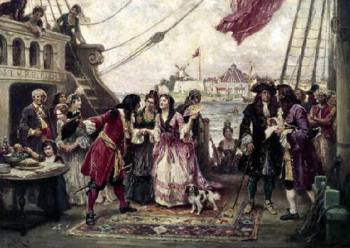 Captain William Kidd In New York Harbor