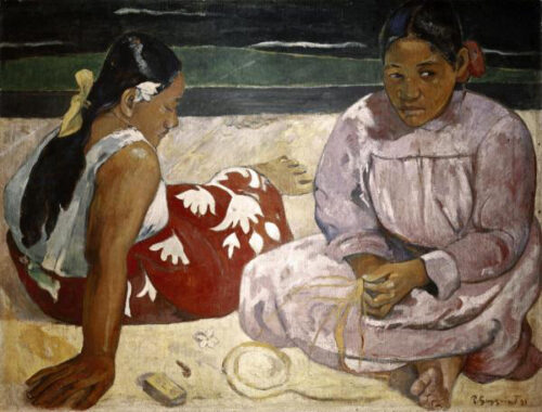 Tahitian Women On the Beach
