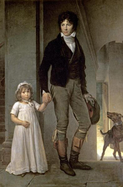 Portrait of J.B. Isabey and His Daughter
