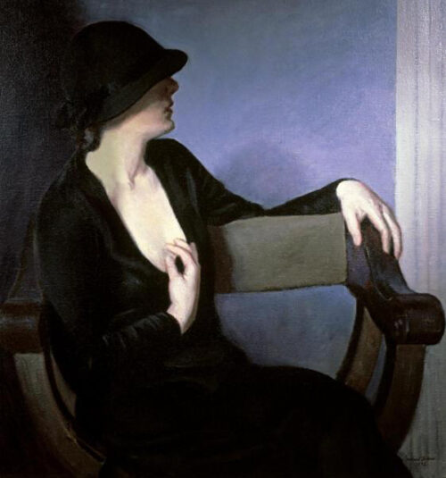 Study of a Woman in Black 1932
