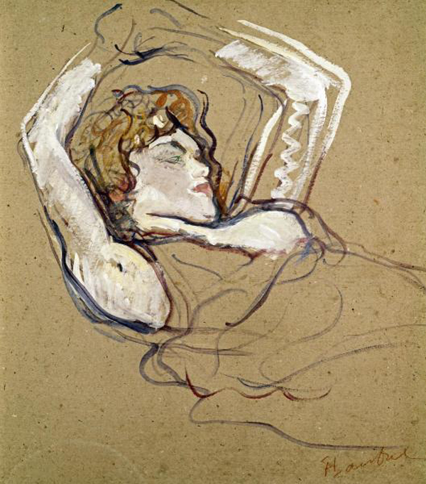 Woman Sleeping On Her Back