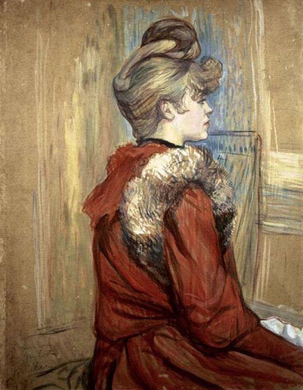 Young Woman with her Fur, Mademoiselle Jeanne Fontaine