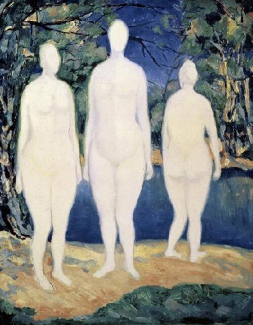 Three Nude Figures