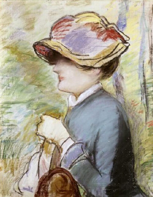 Young Woman In a Broad Hat